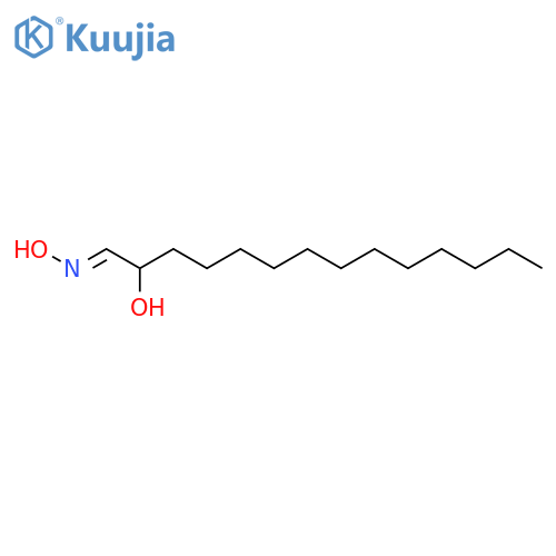 Tetradecanal, 2-hydroxy-, oxime structure