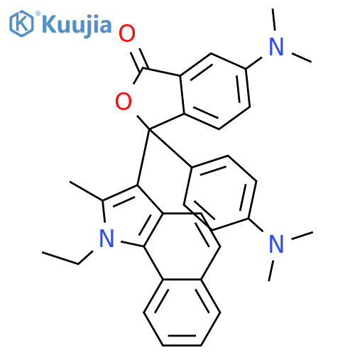 1(3H)-Isobenzofuranone,6-(dimethylamino)-3-[4-(dimethylamino)phenyl]-3-(1-ethyl-2-methyl-1H-benz[g]indol-3-yl)- structure