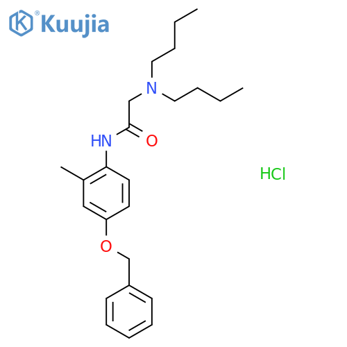 N-[4-(benzyloxy)-2-methylphenyl]-N~2~,N~2~-dibutylglycinamide hydrochloride structure