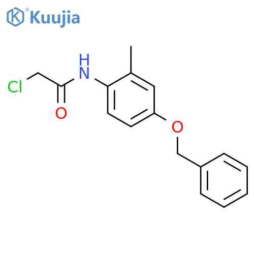 Acetamide, 2-chloro-N-[2-methyl-4-(phenylmethoxy)phenyl]- structure