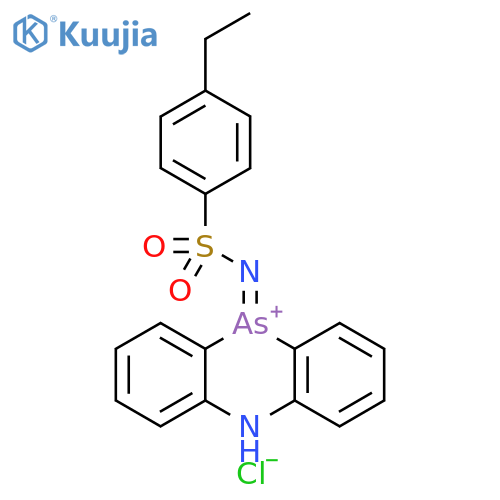 Phenarsazinium, 10-[[(4-ethylphenyl)sulfonyl]imino]-5,10-dihydro-, chloride (1:1) structure