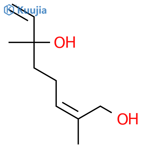 2,7-Octadiene-1,6-diol, 2,6-dimethyl-, (2E,6R)- structure