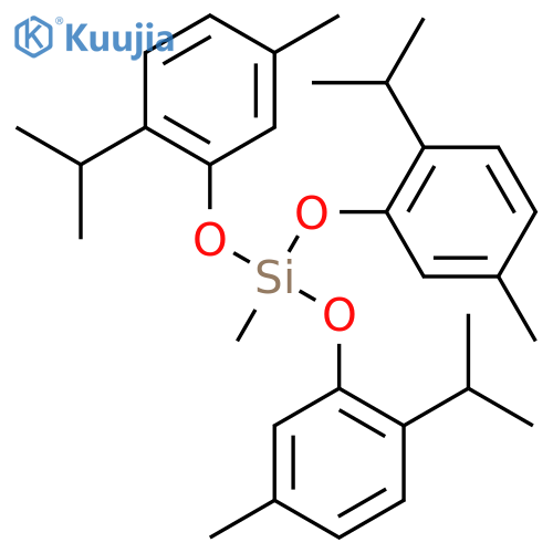 Silane, methyltris[5-methyl-2-(1-methylethyl)phenoxy]- structure