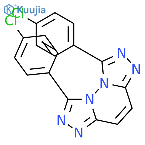 Bis[1,2,4]triazolo[4,3-b:3',4'-f]pyridazine, 1,8-bis(4-chlorophenyl)- structure