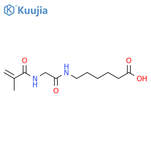 Hexanoic acid, 6-[[[(2-methyl-1-oxo-2-propenyl)amino]acetyl]amino]- structure