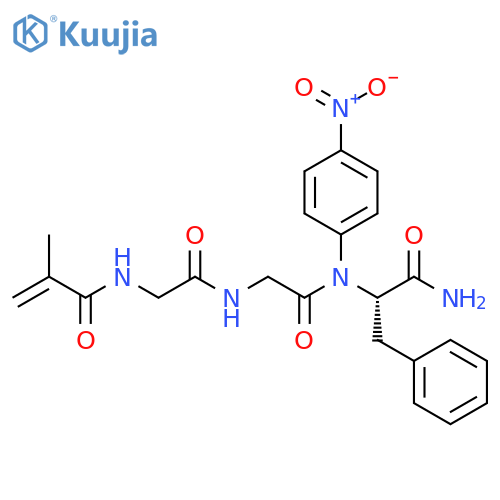 L-Phenylalaninamide,N-(2-methyl-1-oxo-2-propenyl)glycylglycyl-N-(4-nitrophenyl)- structure
