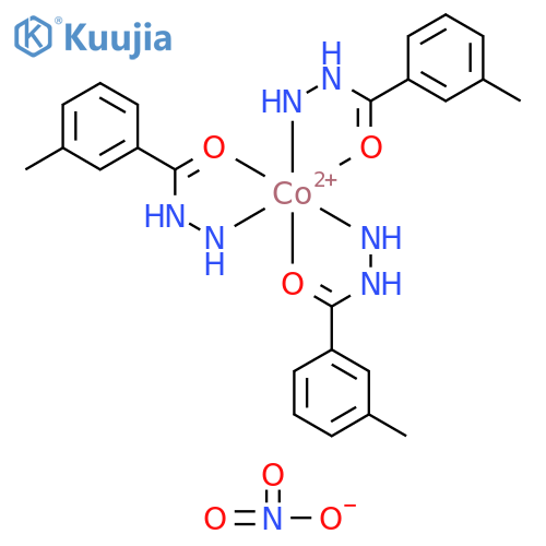 Cobalt(2+), tris(3-methylbenzoic acid hydrazide)-, dinitrate (9CI) structure