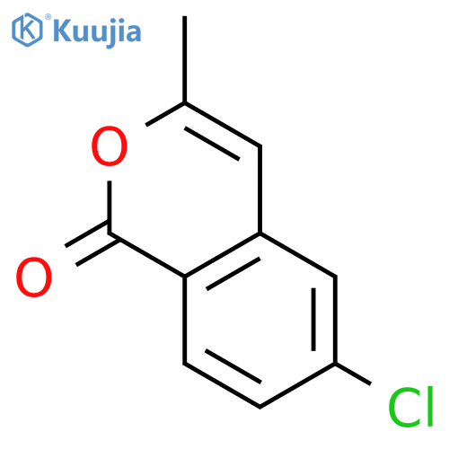 1H-2-Benzopyran-1-one, 6-chloro-3-methyl- structure