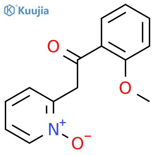 Ethanone, 1-(2-methoxyphenyl)-2-(1-oxido-2-pyridinyl)- structure