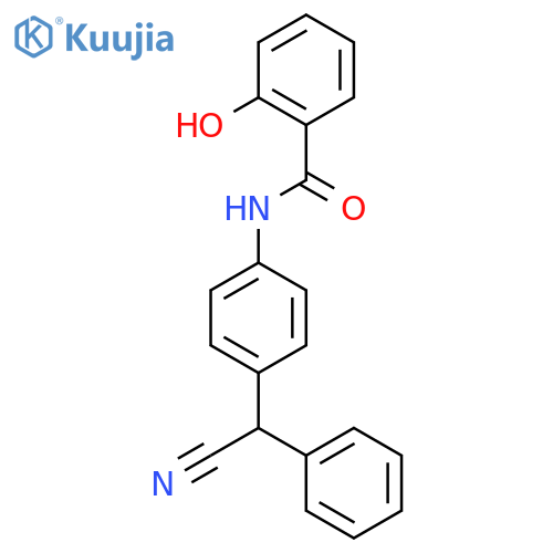 Benzamide, N-[4-(cyanophenylmethyl)phenyl]-2-hydroxy- structure