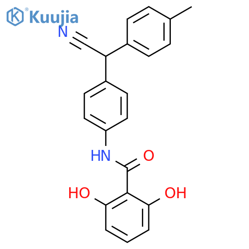 Benzamide, N-[4-[cyano(4-methylphenyl)methyl]phenyl]-2,6-dihydroxy- structure