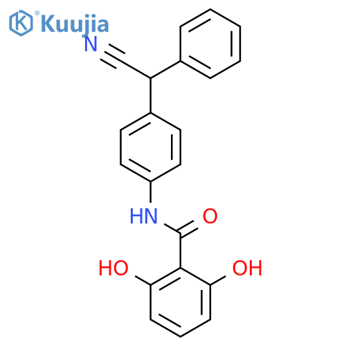 Benzamide, N-[4-(cyanophenylmethyl)phenyl]-2,6-dihydroxy- structure