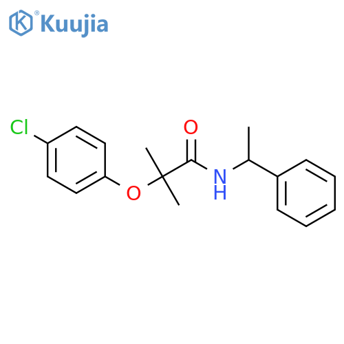 Propanamide, 2-(4-chlorophenoxy)-2-methyl-N-(1-phenylethyl)- structure