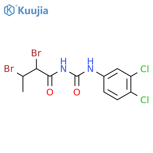 Butanamide, 2,3-dibromo-N-[[(3,4-dichlorophenyl)amino]carbonyl]- structure