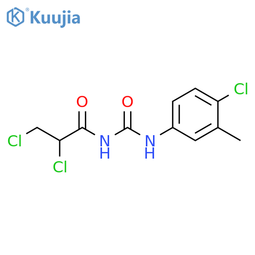 Propanamide,2,3-dichloro-N-[[(4-chloro-3-methylphenyl)amino]carbonyl]- structure