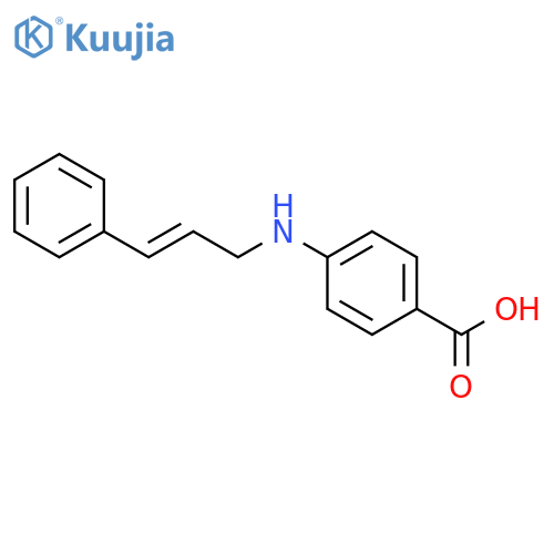 Benzoic acid, 4-[(3-phenyl-2-propenyl)amino]- structure