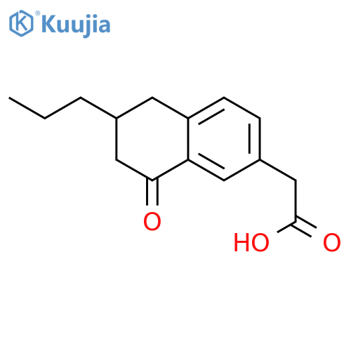 2-Naphthaleneacetic acid, 5,6,7,8-tetrahydro-8-oxo-6-propyl- structure