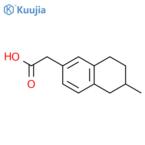 2-Naphthaleneacetic acid, 5,6,7,8-tetrahydro-6-methyl- structure