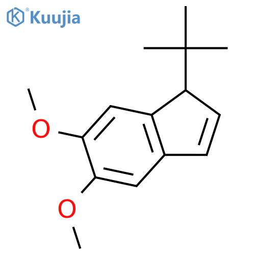 1H-Indene, 1-(1,1-dimethylethyl)-5,6-dimethoxy- structure