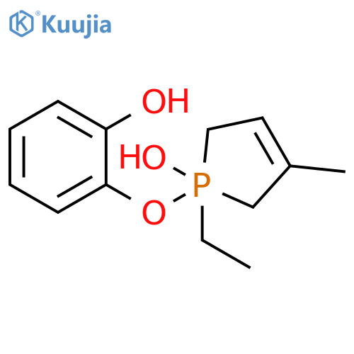 Phenol, 2-[(1-ethyl-1,1,2,5-tetrahydro-1-hydroxy-3-methyl-1H-phosphol-1-yl)oxy]- (9CI) structure