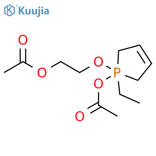 Ethanol, 2-[[1-(acetyloxy)-1-ethyl-1,1,2,5-tetrahydro-1H-phosphol-1-yl]oxy]-, acetate (9CI) structure