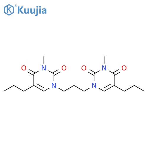 2,4(1H,3H)-Pyrimidinedione, 1,1'-(1,3-propanediyl)bis[3-methyl-5-propyl- structure