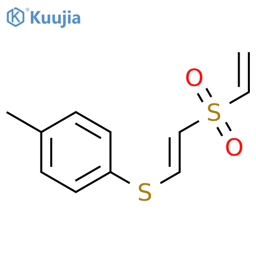 Benzene, 1-[[2-(ethenylsulfonyl)ethenyl]thio]-4-methyl- structure