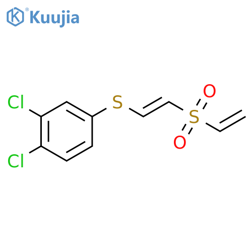 Benzene, 1,2-dichloro-4-[[2-(ethenylsulfonyl)ethenyl]thio]- structure