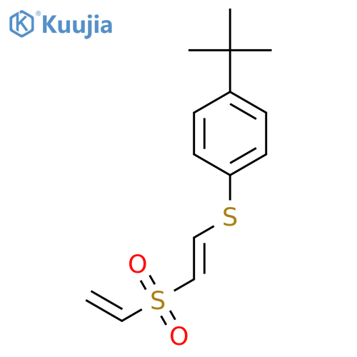 Benzene, 1-(1,1-dimethylethyl)-4-[[2-(ethenylsulfonyl)ethenyl]thio]- structure