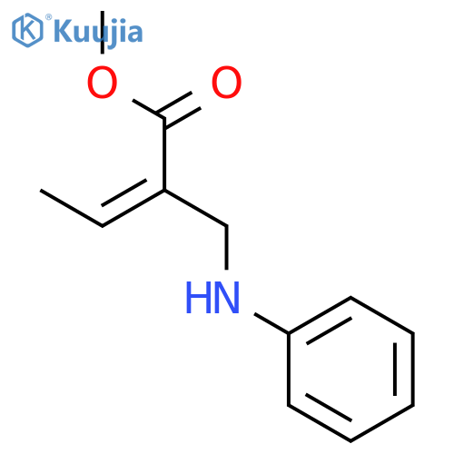 2-Butenoic acid, 2-[(phenylamino)methyl]-, methyl ester, (E)- structure
