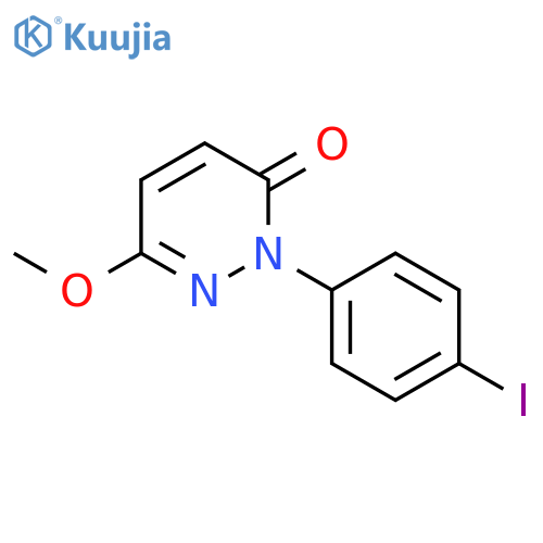 3(2H)-Pyridazinone, 2-(4-iodophenyl)-6-methoxy- structure