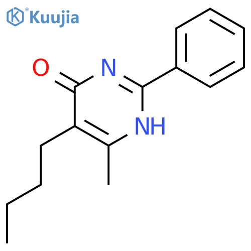 4(1H)-Pyrimidinone, 5-butyl-6-methyl-2-phenyl- structure