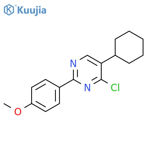 Pyrimidine, 4-chloro-5-cyclohexyl-2-(4-methoxyphenyl)- structure