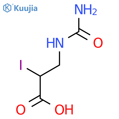 3-(carbamoylamino)-2-iodopropanoic acid structure