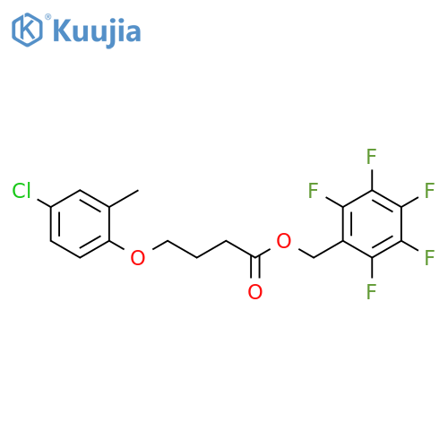 Butanoic acid, 4-(4-chloro-2-methylphenoxy)-, (2,3,4,5,6-pentafluorophenyl)methyl ester structure