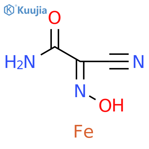 Acetamide, 2-cyano-2-(hydroxyimino)-, iron(2+) salt (2:1) structure