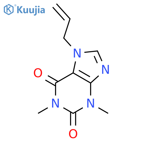 1,3-dimethyl-7-(prop-2-en-1-yl)-2,3,6,7-tetrahydro-1H-purine-2,6-dione structure