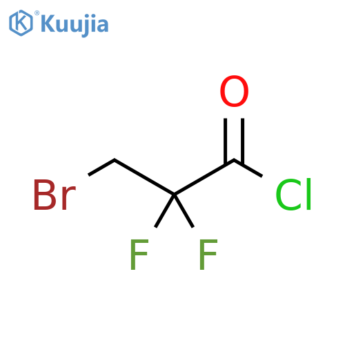 Propanoyl chloride, 3-bromo-2,2-difluoro- structure