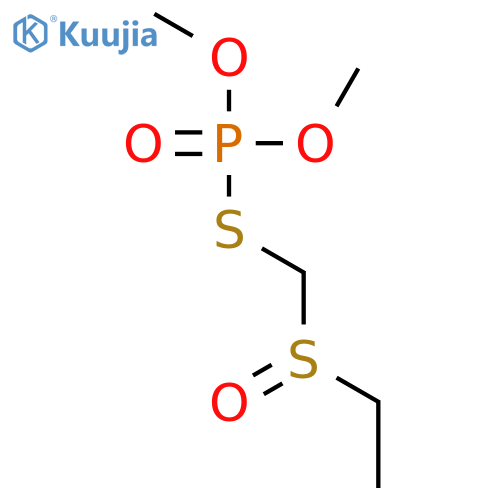 Phosphorothioic acid, S-[(ethylsulfinyl)methyl] O,O-dimethyl ester structure