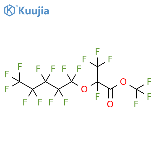 Propanoic acid, 2,3,3,3-tetrafluoro-2-[(1,1,2,2,3,3,4,4,5,5,5-undecafluoropentyl)oxy]-, trifluoromethyl ester structure