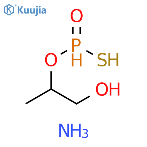 Phosphonothioic acid, O-(2-hydroxy-1-methylethyl) ester, monoammonium salt (9CI) structure