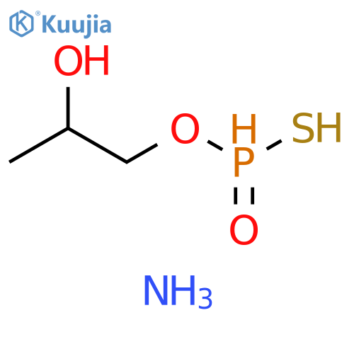 Phosphonothioic acid, O-(2-hydroxypropyl) ester, monoammonium salt (9CI) structure