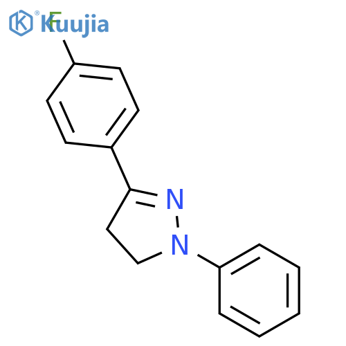 1H-Pyrazole, 3-(4-fluorophenyl)-4,5-dihydro-1-phenyl- structure