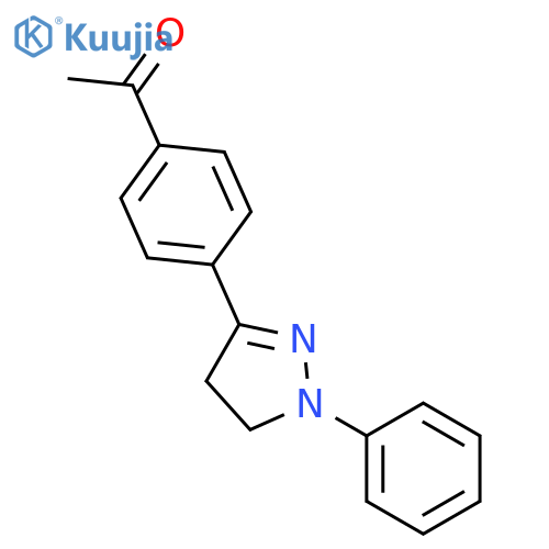 Ethanone, 1-[4-(4,5-dihydro-1-phenyl-1H-pyrazol-3-yl)phenyl]- structure