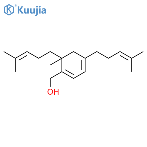 1,3-CYCLOHEXADIENE-1-METHANOL, 6-METHYL-4,6-BIS(4-METHYL-3-PENTENYL)- structure