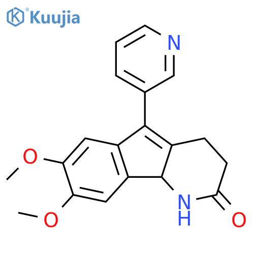 2H-Indeno[1,2-b]pyridin-2-one, 1,3,4,9b-tetrahydro-7,8-dimethoxy-5-(3-pyridinyl)- structure