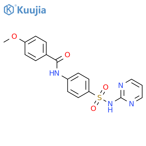 4-methoxy-N-[4-(pyrimidin-2-ylsulfamoyl)phenyl]benzamide structure