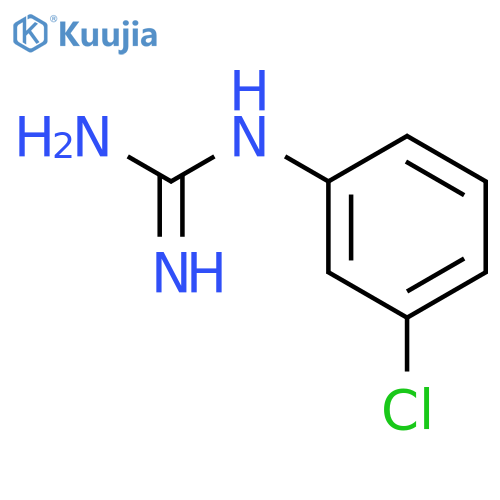 N-(3-chlorophenyl)guanidine structure
