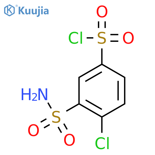 2-chloro-5-chlorosulphonyl Benzenesulfonamide structure