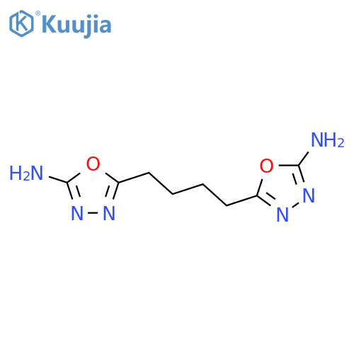 1,3,4-Oxadiazol-2-amine, 5,5'-(1,4-butanediyl)bis- structure